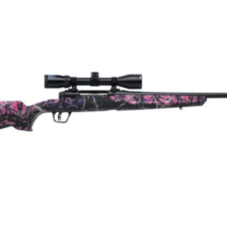 Savage Axis II XP Compact 6.5 Creedmoor, 20" Barrel, Muddy Girl, Matte Black, Bushnell Banner 3-9x40mm, 4rd
