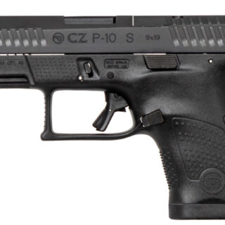 CZ P-10S, Striker Fired, Sub-Compact, 9mm, 3.5" Barrel, Polymer Frame, Black Color, Nitride Finish, Ambidextrous, Trigger Safety, Fixed Sights, 12Rd, 2 Magazines