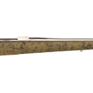 Howa M1500 HS Precision 6.5 Creedmoor, 22" Threaded Barrel, Stainless Steel Metal Finish & Green Black Webbed Fixed HS Precision Stock, 5rd