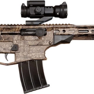 Rock Island VR80 12 Ga 20",  3" Realtree Timber Fixed Thumbhole Stock Black Right Hand,  5 rd