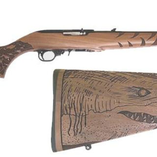 Ruger 10/22 Great White Shark, 18.5" Barrel, Engraved French Walnut Stock, Blued Finish