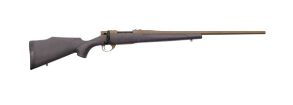 Weatherby Vanguard Weatherguard 308 Win, 24" Black Bronze Webbing Fixed Monte Carlo Griptonite Stock Bronze Cerakote, 5rd