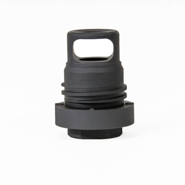 Yankee Hill Mini Phantom Q.D. Muzzle Brake 30 Caliber 5/8"x24, Black Melonite Steel