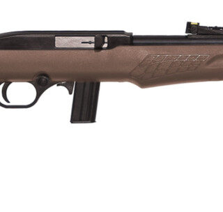 Rossi RS22 22 LR, 18" Barrel, Brown, Synthetic Stock, 10Rd, Adjustable Sights