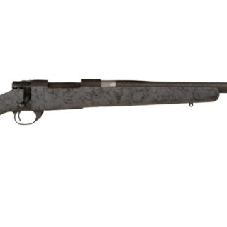Howa 1500, Bolt Action Rifle, 6.5 Creedmoor, 24" Threaded Barrel, HS Precision Gray Carbon Fiber with Black Webbing Fiberglass Stock, Right Hand, 4rd Mag, Manual Safety