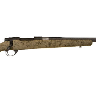 Howa M1500 HS Precision 6.5 Creedmoor, 24" Threaded Carbon Fiber Barrel, Black Metal Finish & Green Black Webbed Fixed HS Precision Stock, 5rd