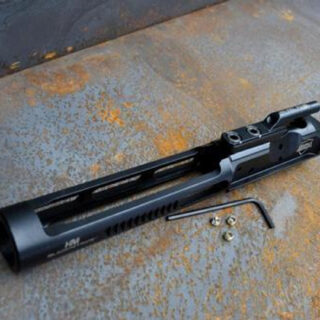 Rubber City Low Mass 5.56 Competition Bolt Carier 6.9oz, adjustable gas key staked