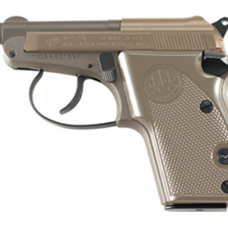 Beretta 21A Bobcat .22 LR, 2.9" Threaded Barrel, Manual Safety, Flat Dark Earth, 7rd