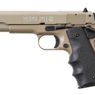 Chiappa 1911-22 .22 LR, 5" Barrel, Hogue Grips, Tan, 10rd