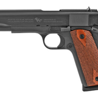 Cimarron 1911A1 .45 ACP, 5" Barrel, Fixed Sights, Wood Grip, Black, 8rd