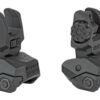 FAB Defense AR-15  Flip Up Front and Rear Sight Set, Fits Picatinny Rails, Polymer, Black - Image 2