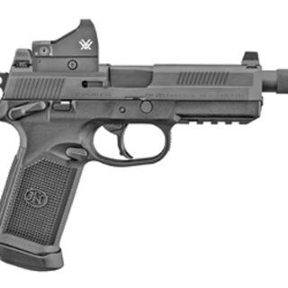 FN FNX-45 Tactical, 45 ACP, 5.3" Threaded Barrel, Polymer Frame, Black, Suppressor Height Night Sights, Vortex Viper 6 MOA, Manual Safety, 10rd