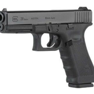 Glock 20 Gen4 AUS 10mm, 4.61" Barrel, Fixed Sights, Matte Black, 15rd