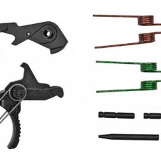 Hiperfire Enhanced Duty Trigger, Heavy Gunner, Trigger Assembly AR15/AR10, Medium 4.5 And 5.5 Lb Pulls, Black