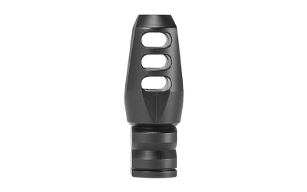 Mission First Tactical E-Volv AR-15 Muzzle Device 3 Port Comp, Black