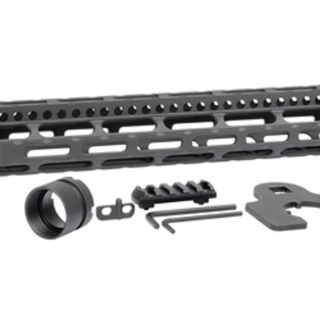 Midwest Combat Rail Light Weight M-Lok Handguard, Fits AR Rifles, 14" Free Float Handguard, Wrench And Mounting Hardwareluded, 5-Slot Polymer M-Lok Railluded, Black