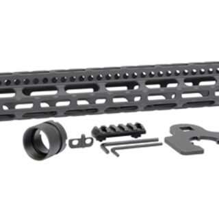 Midwest Combat Rail Light Weight M-Lok Handguard, Fits AR Rifles, 15" Free Float Handguard, Wrench And Mounting Hardwareluded, 5-Slot Polymer M-Lok Railluded, Black
