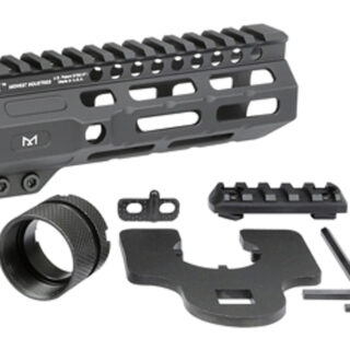 Midwest Combat Rail, Handguard, 6" Length, M-Lok, Black Anodized Finish,ludes 5-Slot Polymer Rail Section, Barrel Nut And Wrench