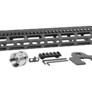 Midwest Ultra Lightweight M-Lok Handguard, Fits AR Rifles, 15" Free Float Handguard, Wrench And Titanium Hardwareluded, 5-Slot Polymer M-Lok Railluded, Black