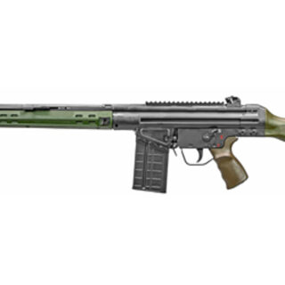 PTR PTR-91 GIRK 308 Win, 16" Barrel, Black, Green Furniture, 20Rd, Welded Scope Mount, Metal Lower, Removable 5/X24 Flash Hider, 1-20Rd Magazine