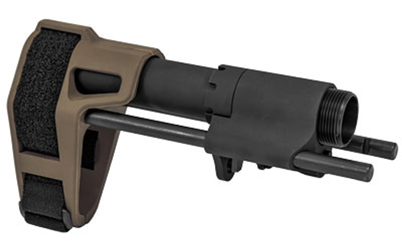 SB Tactical PDW Stabilizing Brace, Black and, Flat Dark Earth, AR15, Standard BCG and Buffer - Image 2