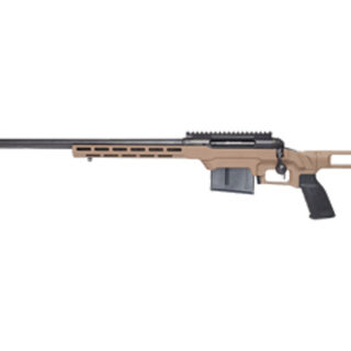 Savage 110 Precision, 6.5 Creedmoor, 24" Heavy Barrel, Threaded 5/8-24, BA Muzzle Brake, Flat Dark Earth, MDT LSS XL Chassis, AccuTrigger, Includes 1 AICS Magazine and 20 MOA 1 piece EGW Rail, 5Rd, Left Hand
