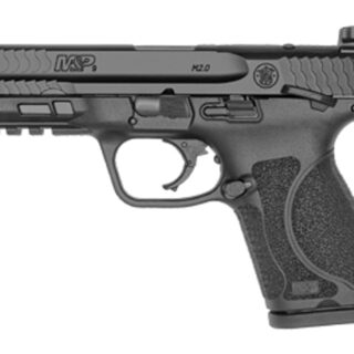 Smith & Wesson M&P 2.0, Optics Ready, Striker Fired, Compact Frame, 9mm, 4" Barrel, Thumb Safety, Black, 15Rd, 2 Mags, Tall White Dot Sights
