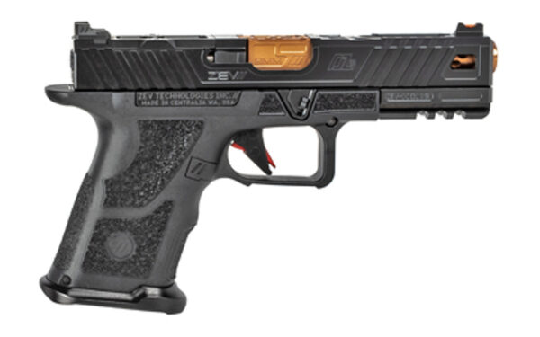 ZEV Tech O.Z-9 Compact, Covert 9mm, 4.5" Bronze Barrel, Steel Frame, Polymer Grip, Black, 15rd - Image 2