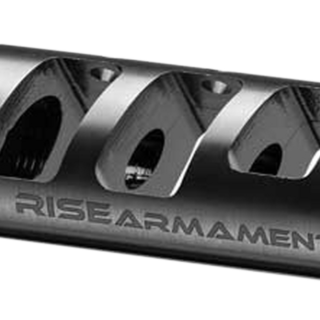 Rise Armament RA-701 223 Rem/5.56 NATO Compensator 1/2"-28 tpi Black Nitride 416 Stainless Steel