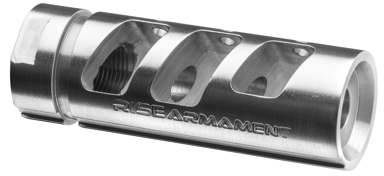 Rise Armament RA-701 223 Rem/5.56 NATO Compensator 1/2"-28 tpi Stainless Steel