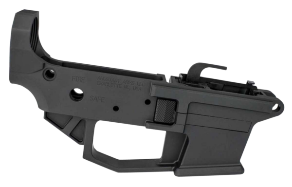 Angstadt Arms Lower Receiver AR-15 Platform 9mm, 7075 T6 Alum, Black Hardcoat Anodized, Accepts Glock Mags