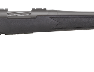 Mossberg Patriot Synthetic 25-06 Rem, 22" Barrel, Black Stock, Stainless Steel Cerakote, 5rd