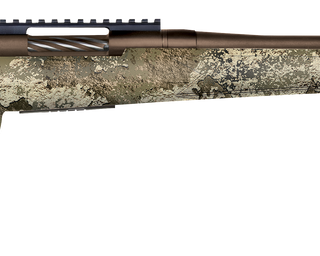 Mossberg Patriot Predator 22-250 Rem, 22" Threaded Barrel, TrueTimber Strata Stock, Brown, 5rd