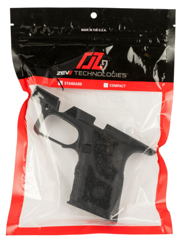 ZEV Tech Shorty Grip Kit O.Z-9 Standard, Black, Fits G19 and G17 Magazines