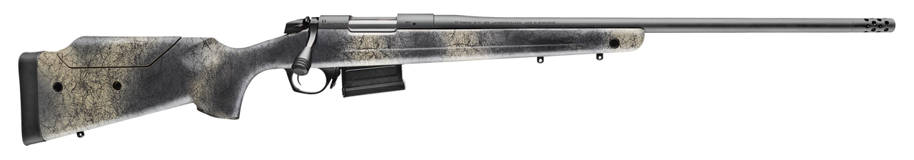 Bergara B-14 Wilderness Series Terrain Rifle 308 Win, 20" Barrel, Threaded 5/8-24, Cerakote Finish, Gray, Molded Stock Mini-Chassis, Omni Muzzle Brake, Fluted Bolt, 5rd