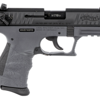 Walther P22 CA, 22 LR, 3.42",  Rnd Tungsten Gray,  10 rd