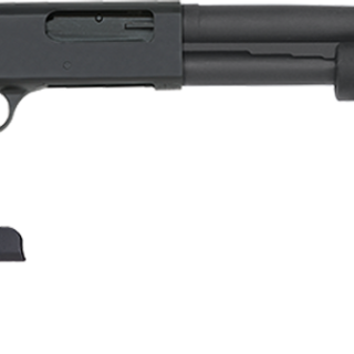 Mossberg 590, Tactical 12 Ga, 3" Chamber, 18.5" Cylinder Barrel, Blue Finish, 6 Position Flex Tactical Stock with Corn Cob Forend, Right Hand, 7Rd, Bead Sight