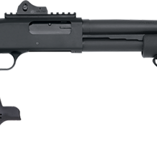 Mossberg 590, SPX 12 Ga, 3" Chamber, 18.5" Cylinder Barrel, Blue Finish, Flex Rear End with Adjustable Stock and Pistol Grip, Picatinny Rail, 7Rd, LPA Ghost Ring Rear - Winged Fiber Optic Front Sights, Corn Cob Forend with Strap