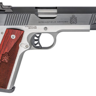 Springfield Ronin Operator 1911, Full Size, 45ACP 5" Barrel, Blued, SS Frame, Fiber Optic Front Sight Tactical White Dot Rear, 8rd Mag