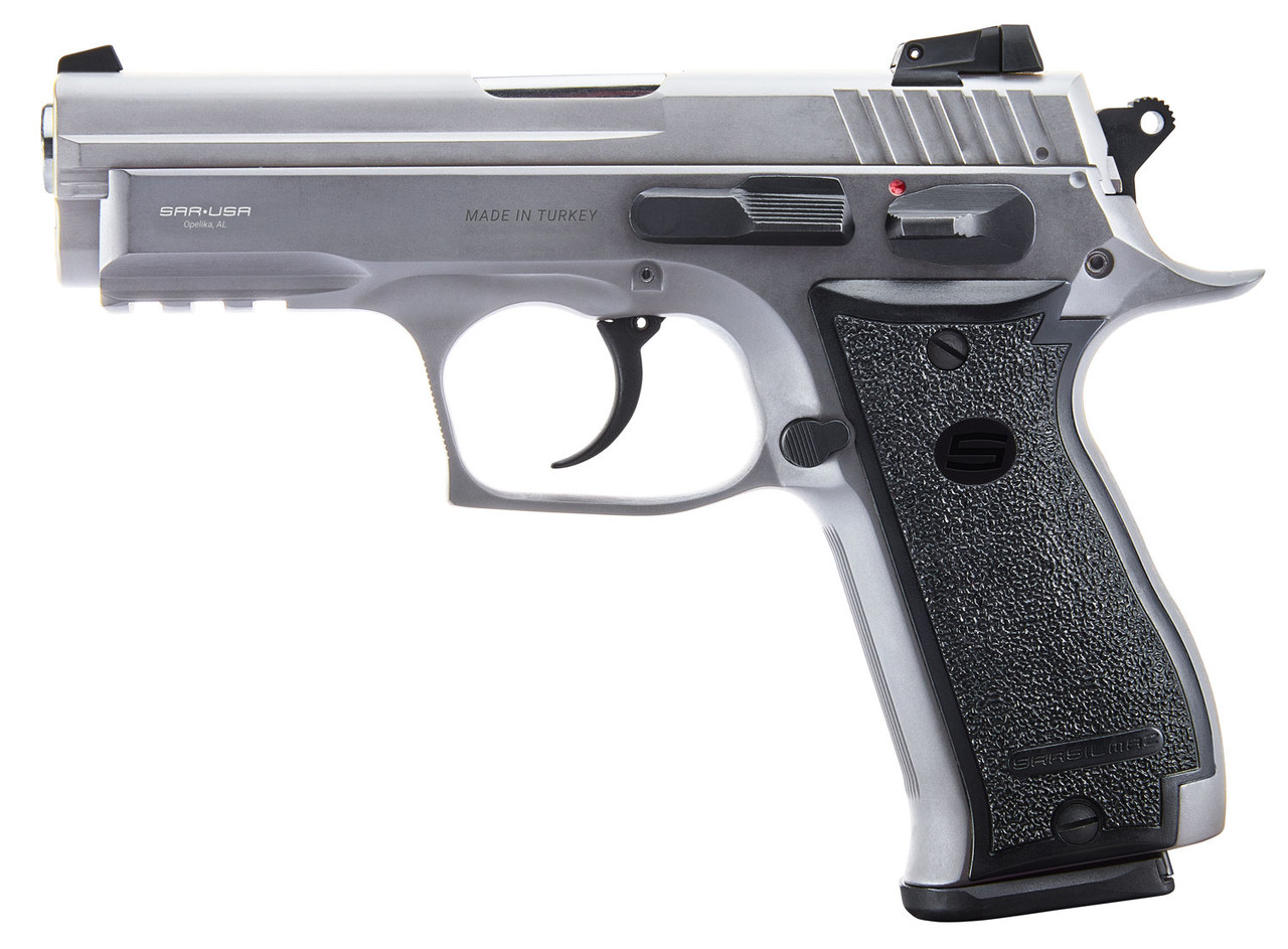 SAR USA K2 45C .45 ACP, 4.2" Barrel, Stainless Finish, 13rd - Image 3