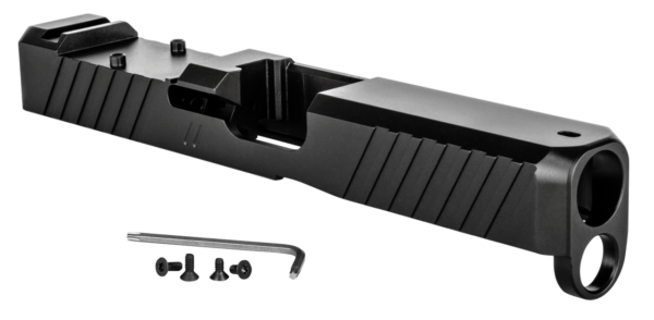 glock 19 complete slide/ZEV Tech Duty Stripped Slide RMR Cover, Glock 19 Gen 5, Slide, Black K