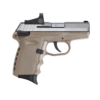 SCCY Industries CPX-1 RD DAO 9mm 3.10",  Stainless Slide Flat Dark Earth Polymer Frame/Grip Crimson Trace CTS-1500,  10 rd
