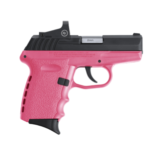 SCCY Industries CPX-2 RD 9mm 3.10" 10+1 Black Nitride Stainless Steel Slide Pink Polymer Grip NMS CTS-1500 Red Dot