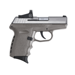 SCCY CPX-2TTSGRD CPX-2, 9mm 3.10" BBL, Stainless Steel Slide, Gray Grip, NMS CTS-1500 Red Dot, 10+1