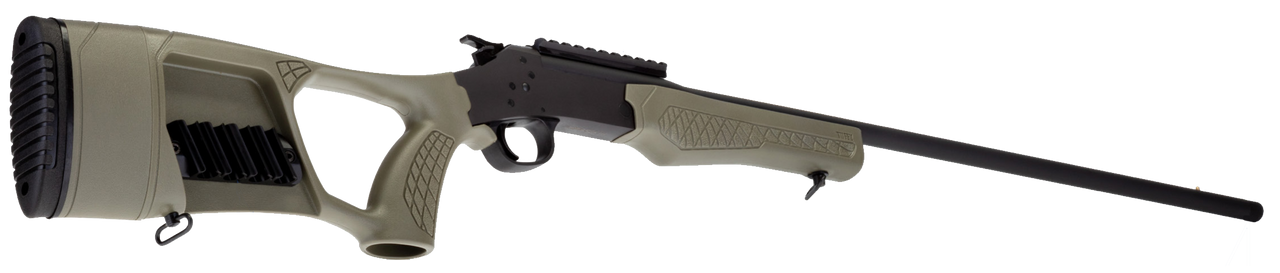 Rossi, Tuffy Turkey Gun, Single Shot, 410 Gauge, 26" Barrel, Black Color, Green Synthetic Stock, X-Full and Modified Choke Tubes, Fits Adult and Youth with Stock Extensions, 1Rd