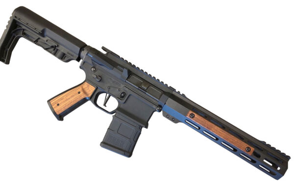 Sharps Bros. Aluminum/Wood AR Grip, Two M-Lok Hand Guard Panels Hardware, Black, Brazilian Cherry, Wrench - Image 3