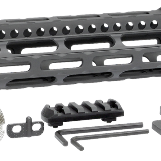 Midwest Ultralight M-Lok Handguard AR-15 Black Hardcoat Anodized 6061-T6 Aluminum 10.50"