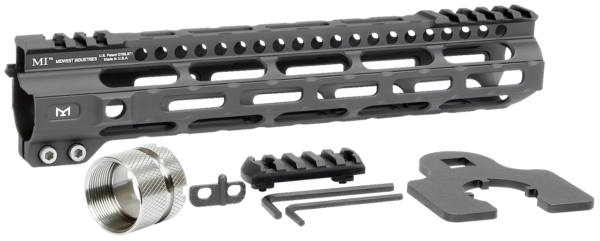 Midwest Ultralight M-Lok Handguard AR-15 Black Hardcoat Anodized 6061-T6 Aluminum 10.50"