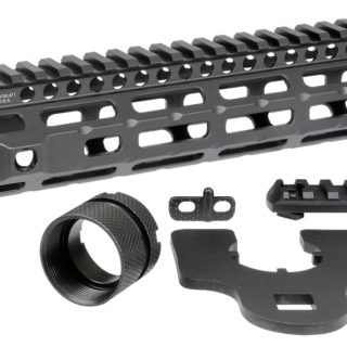 Midwest Combat M-Lok Handguard AR-15 Black Hardcoat Anodized 6061-T6 Aluminum 10.50"