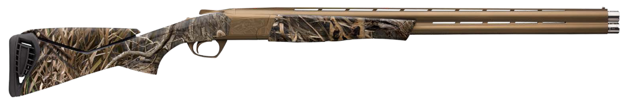 Browning Cynergy Wicked Wing, Sporting Shotgun, Over/Under, 12 Ga 3.5", 28" Barrel, Burnt Bronze, Mossy Oak Shadow Grass Habitat Stock, Bead Sight, 2 Rounds, Invector Plus Extended Chokes - Full, Mod, IC, Right Hand